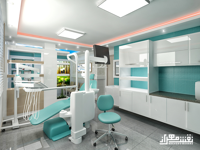 طراحی دکوراسیون داخلی مطب دندانپزشکی آقای دولتی در رشت