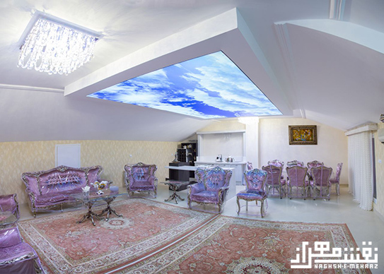 سقف کشسان طرح آسمان سالن پذیرایی